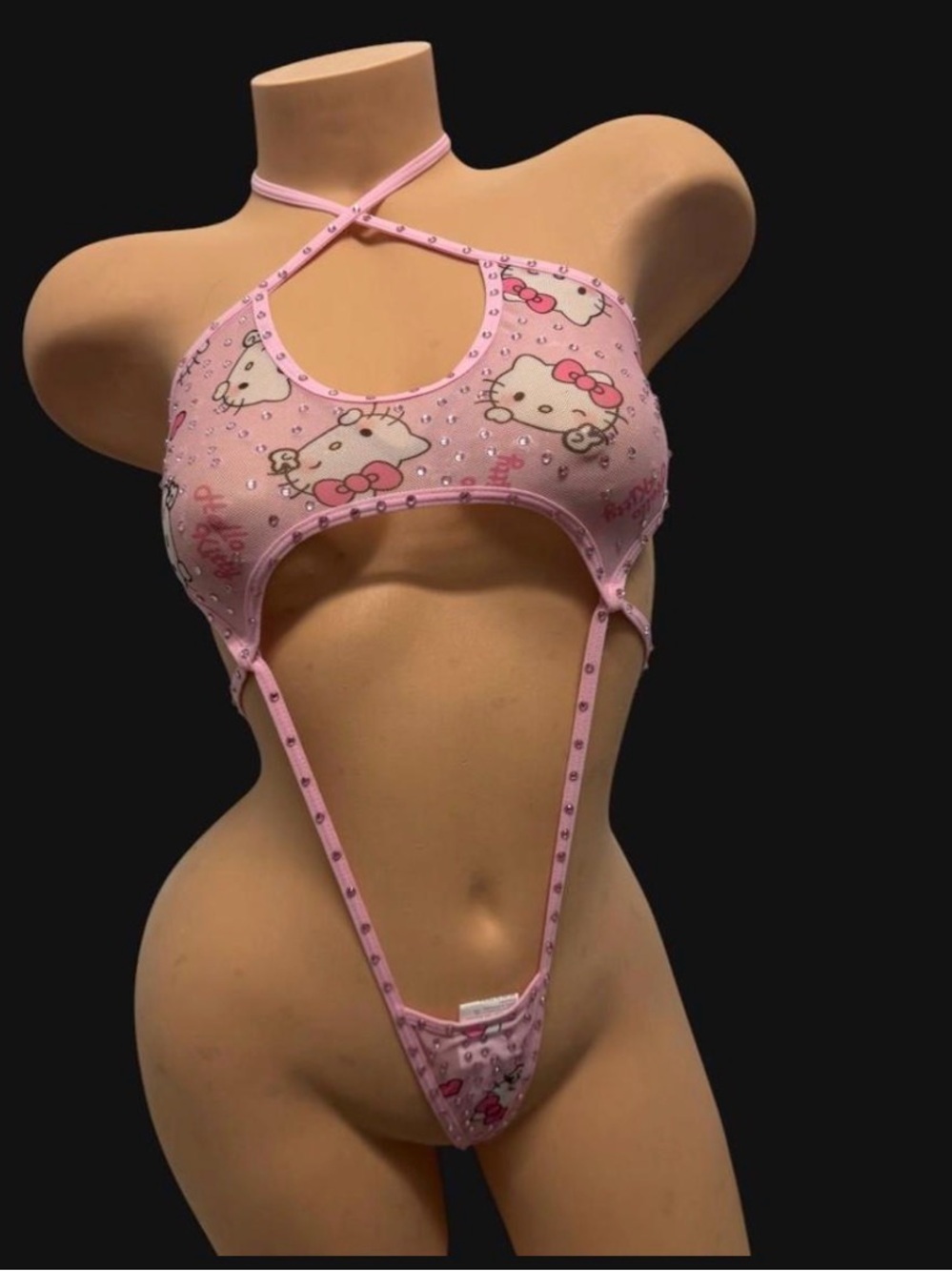 Exotic dance wear hello kitty slingshot - Picture 4 of 6